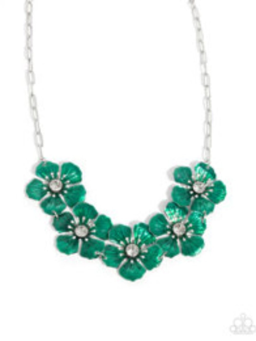 Paparazzi Eternal Efflorescence - Necklace Green SKU: P2ST-GRXX-150XX
